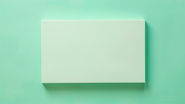  : Light Dusty Mint Green Rectangular Background Minimal Solid Color Design