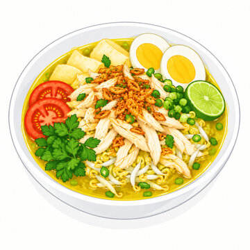 soto ayam indonesian food