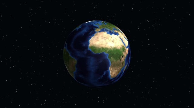 Satellite Zoom Animation to Santiago del Estero City in Argentina