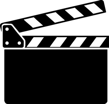 Classic Movie Clapperboard Vector Illustration for Cinema