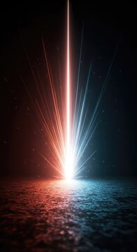 Ethereal glow radiating from a core point in a dark, textured void, suggesting an unseen, powerful abstract existence or spiritual awareness ,core ,energy ,origin