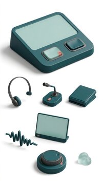 3D rendered user interface elements for mental health support and community care