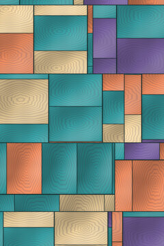 Abstract Geometric Wood Grain Pattern