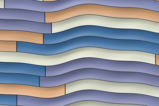 Wavy Wood Grain Pattern