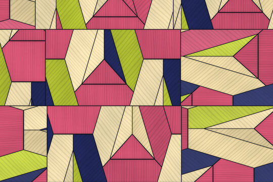 Abstract geometric pattern with polygons