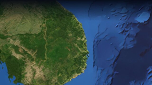 Animated Flight Path from Bangkok Thailand to Mexico City Mexico
