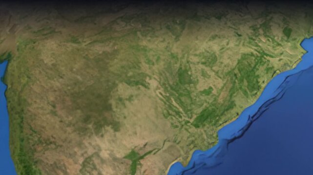 Animated Flight Path Map from Mumbai India to Dallas USA