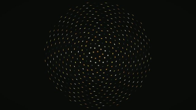 Phyllotaxis Sunflower Bloom, Golden Ratio Spiral Pattern