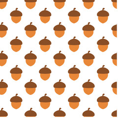 Repeating pattern of acorns © Andam