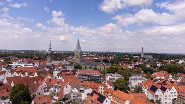 View of the Old Town of Soest in North Rhine Westphalia