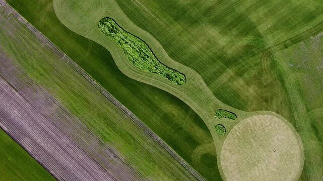 A Stunning and Unique Aerial View of a GolfLike Landscape Design That Captivates Attention