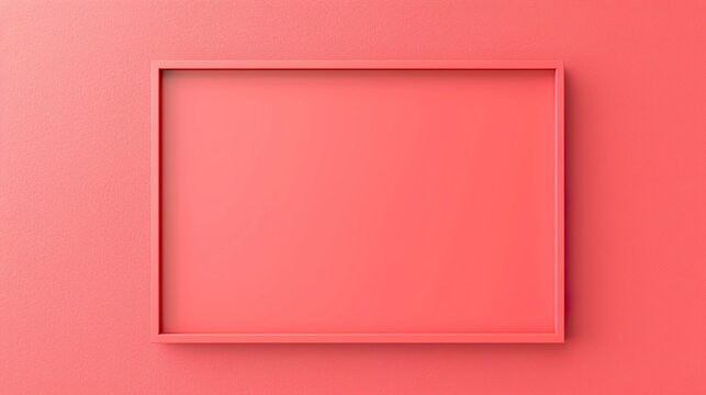 Soft Coral Pink Rectangular Background Minimal Solid Color