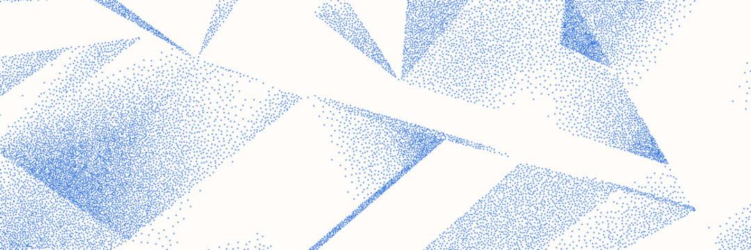 Graphic geometric background. Stipple effect backdrop in vector for design template, poster, project.