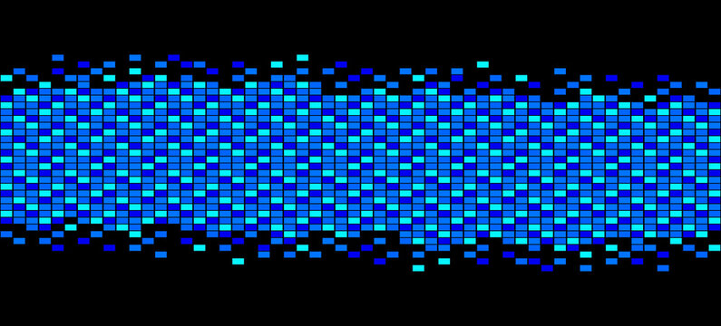Punkte Banner blau und t&uuml;rkis als abstrakter Hintergrund