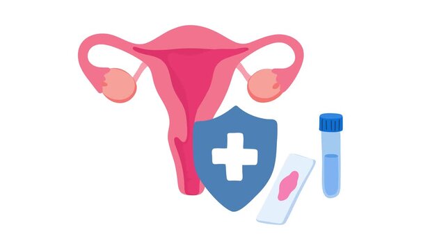 animation gynecological swab testing instruments for preventive healthcare