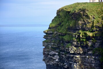 Dramatic Cliffs of Moher Above the Atlantic Ocean in Ireland © Ramona