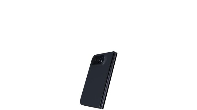 Foldable Smartphone Opening Animation With Green Screen Mockup