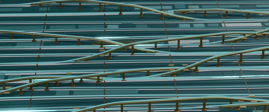 Multilevel Photonic Overpass Routing Fabric