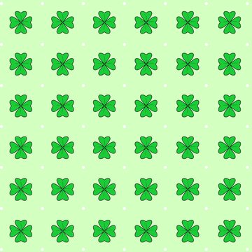 Green four leaf clover wallpaper graphic illustration