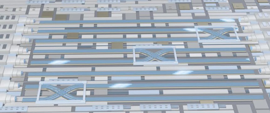 Opposed Edge Coupler Optical Handshake Array