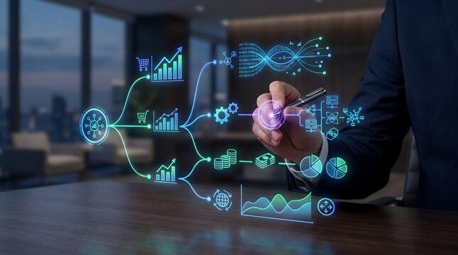 Immersive digital future exploring the convergence of holographic technology and modern data visualization