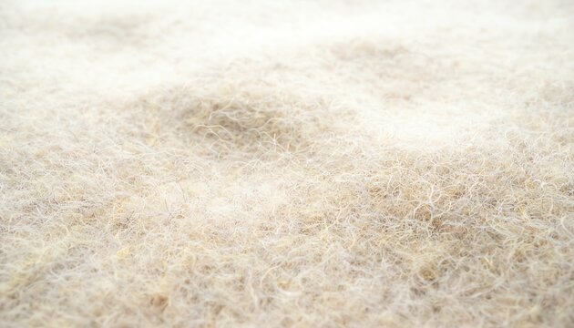 Antique ivory wool felt texture closeup soft natural fiber background for craft or textile design projects