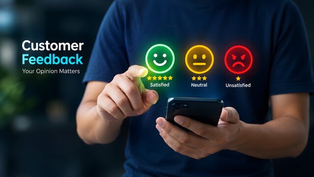 Analyzing customer feedback through mobile devices understanding satisfaction levels and improving user experiences for business growth and success