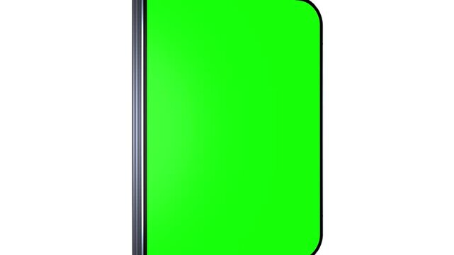 Foldable Smartphone Opening Animation With Green Screen Mockup