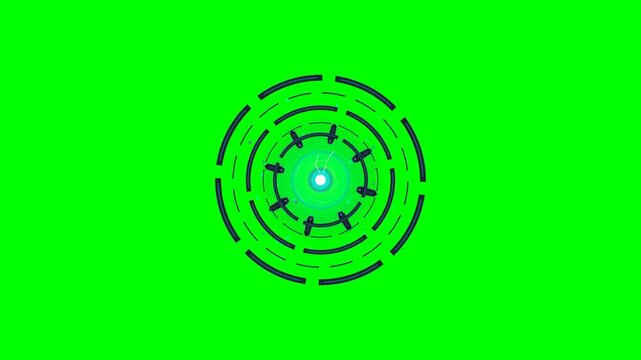Premium futuristic energy-core motion graphic stock asset featuring magnetic compression, power burst, and reabsorption.