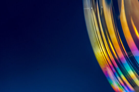 abstract colorful soap bubble background with curved  lines