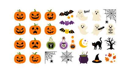 Obraz premium Spooky Silhouette of a Haunted Mansion in a Graveyard with Bats and Moon for Halloween Graphic Illustration