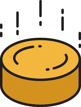 falling money coin icon
