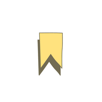 Bookmark Doodle Yellow