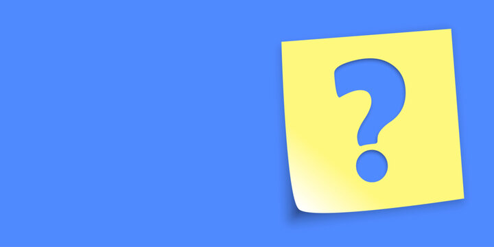 Question mark sticker icon in flat style. Asking questions vector illustration on isolated background. Asking sign business concept.