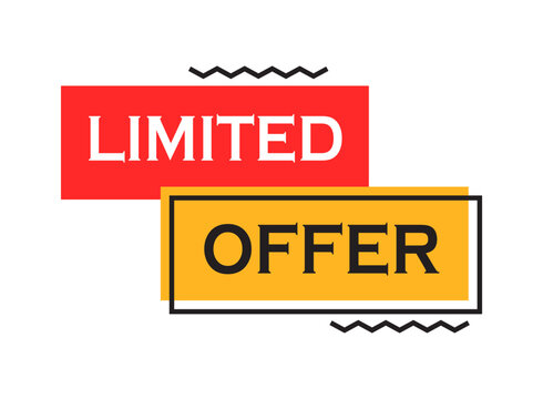 Limited time offer icon in flat style. Last minute chance vector illustration on isolated background. Shopping service sign business concept.