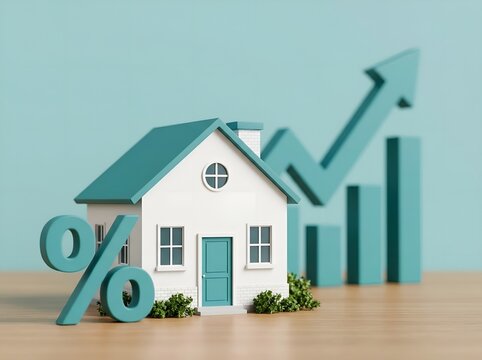 House with discount sale and growth chart