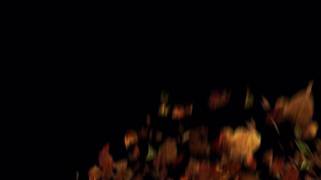 Vibrant Autumn Leaves Swirling in a Magical Windstorm.
