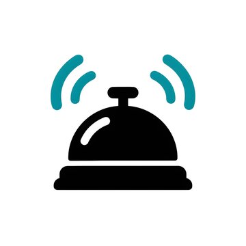 Customer Service Desk Bell Icon for Order Pickup