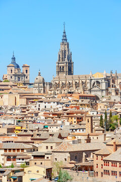 City skyline, Toledo, Castilla La Mancha, Spain