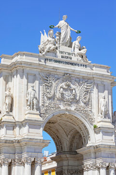 Arco da Rua Augusta, Praca do Comercio, Lisbon, Portugal