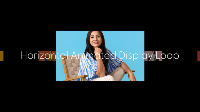 Horizontal Animated Displays Loop 2 &ndash; Animated Widescreen Displays, Looping Video Screens and Modern Multi Panel Motion Graphics for Promos and Presentations