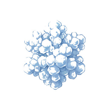 an icon of Light blue graupel snow crystal