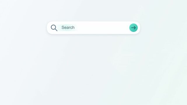 Animated Search Bar with Typing and Suggestions