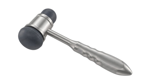 Neurological Percussion Reflex Hammer, Medical Doctor Examination Diagnostic Tool, Isolated on Transparent Background PNG PNGs Cutout Graphic Element PNG Image