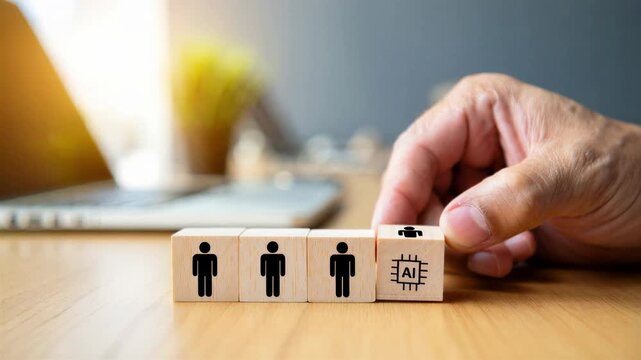 Artificial intelligence reshapes modern employment as automated systems replace workers, driving job displacement, workforce reduction, reskilling across the changing labor market