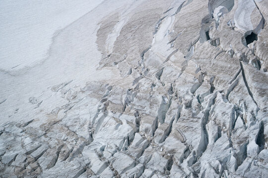 Closeup of an Ice Glacier