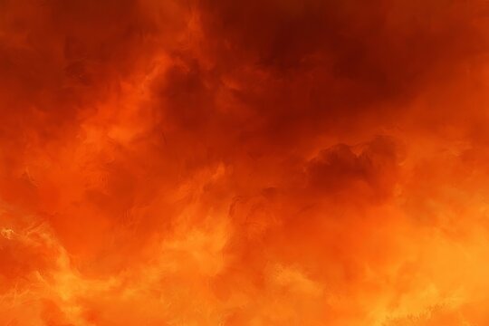Abstract Orange and Gold Watercolor Painted Surface Background For Artistic Commercial Stock Design
