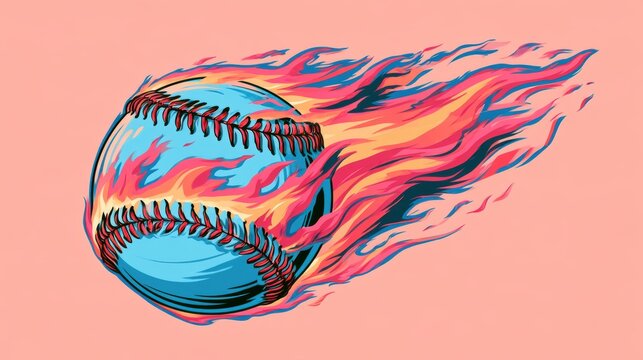 Baseball on white background,Baseball player hitting ball with bat,home run,baseball or t shirt, posters and banner,sport day, Baseball Icon Concept,Vector Template.