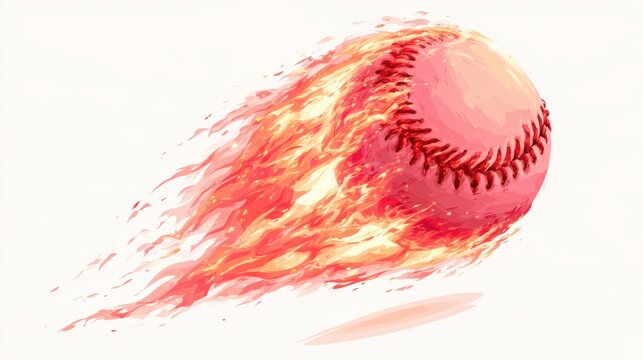 Baseball on white background,Baseball player hitting ball with bat,home run,baseball or t shirt, posters and banner,sport day, Baseball Icon Concept,Vector Template.