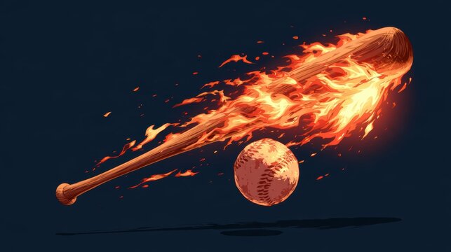 Baseball on white background,Baseball player hitting ball with bat,home run,baseball or t shirt, posters and banner,sport day, Baseball Icon Concept,Vector Template.